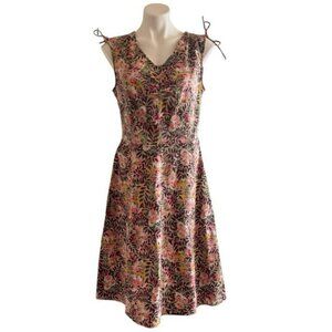 APRIL CORNELL Sleeveless V-Neck Floral Dress Size M